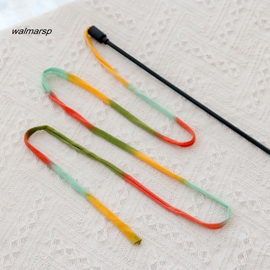 Gậy Đồ Chơi Gắn Dây Ruy Băng / Dải Vải Dài Màu Sắc Tương Tác Vui Nhộn Giảm Căng Thẳng Cho Mèo Cưng