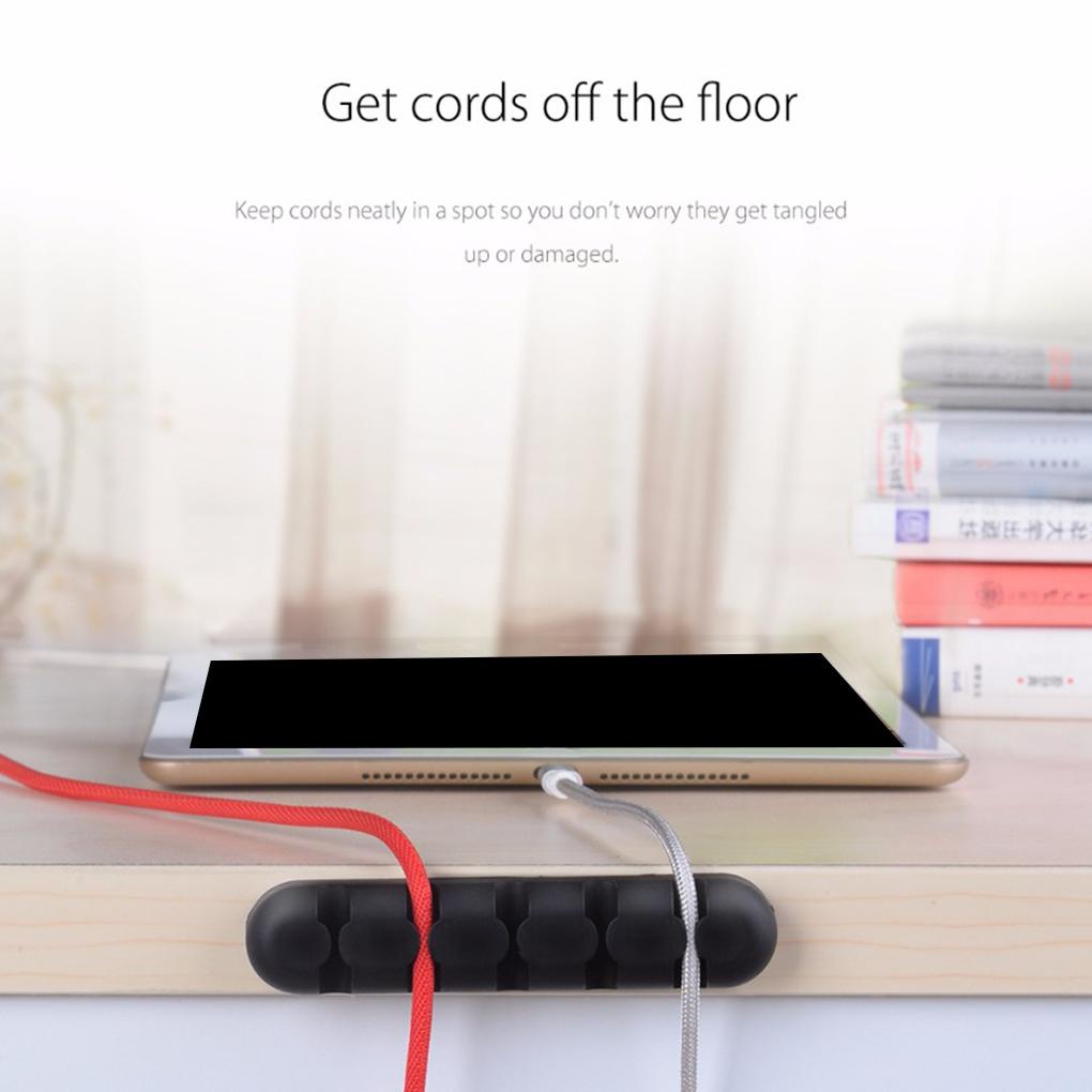 Dụng Cụ Sắp Xếp Dây Cáp Sạc USB Bằng Silicone