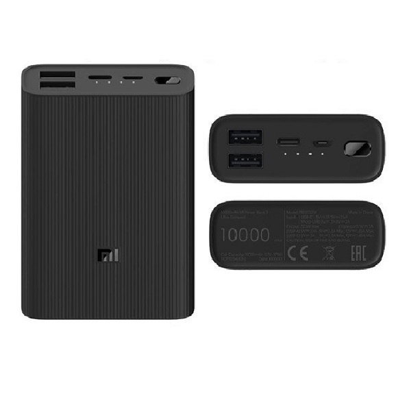 Pin sạc dự phòng Xiaomi 10000 mAh (In/Out Usb Type-C) Công suất 22,5W Gen 3 Ultra Compact Polymer Power Bank 3