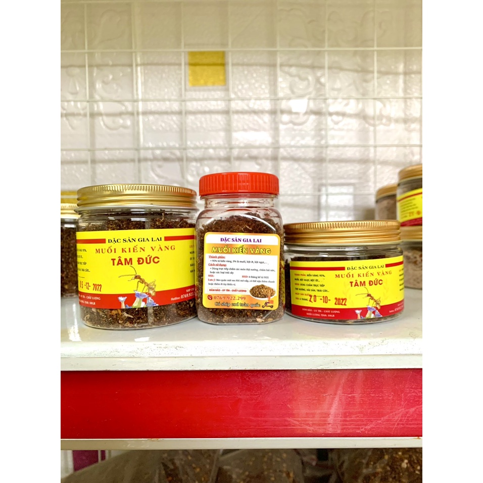 MUỐI KIẾN VÀNG NGUYÊN CON KHÔ NGON