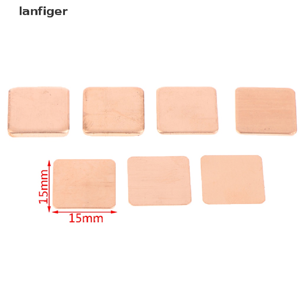 Set 10 Miếng Đệm Tản Nhiệt 15x15mm Bằng Đồng Chuyên Dụng