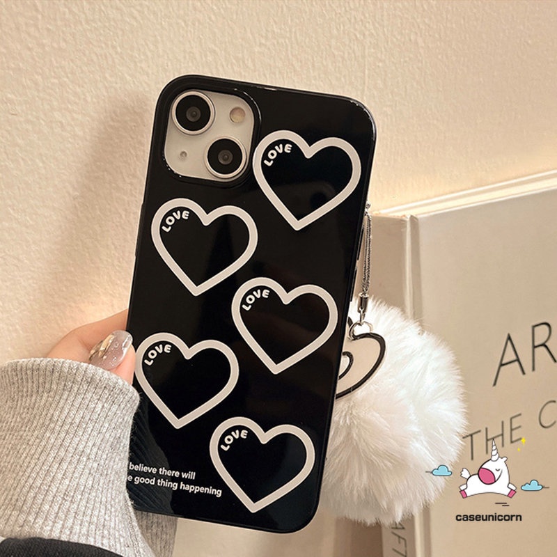 Ốp Điện Thoại Tpu Mềm Họa Tiết Trái Tim Hoạt Hình Cho IPhone 7Plus 8Plus 11 14 13 12 Pro Max XR 7 8 14 Plus X XS Max SE 2020