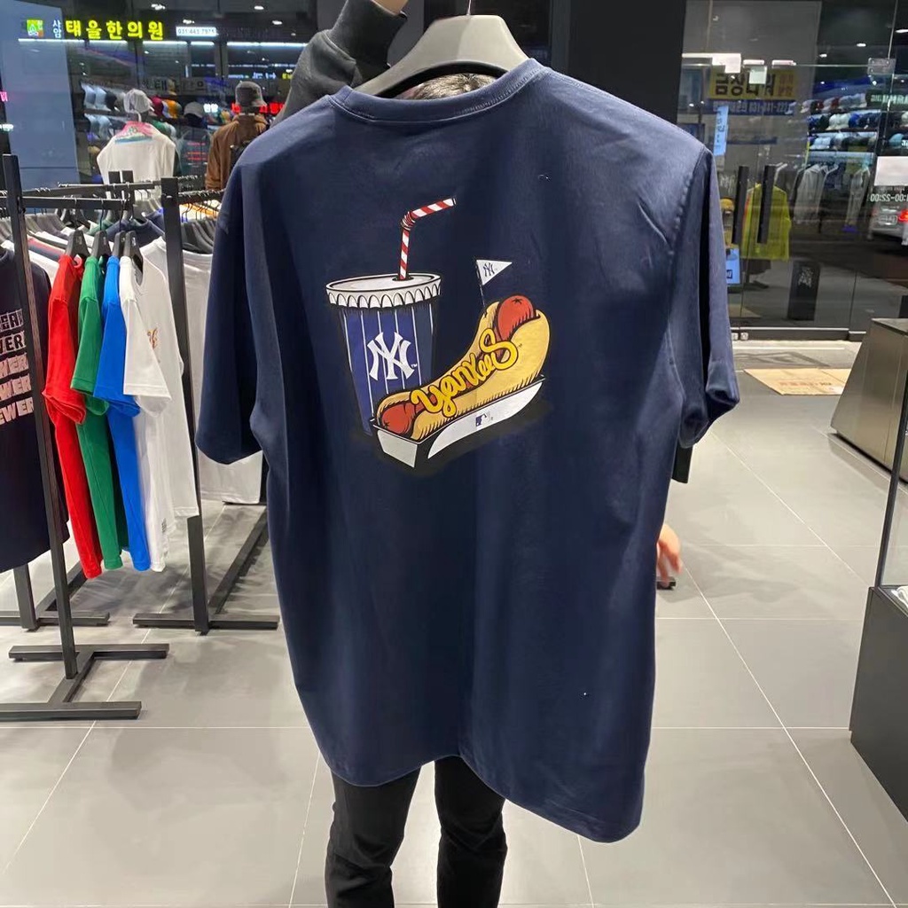 Áo Thun Tay Ngắn New Era X MLB NY Back Hot Dog Size S-5XL
