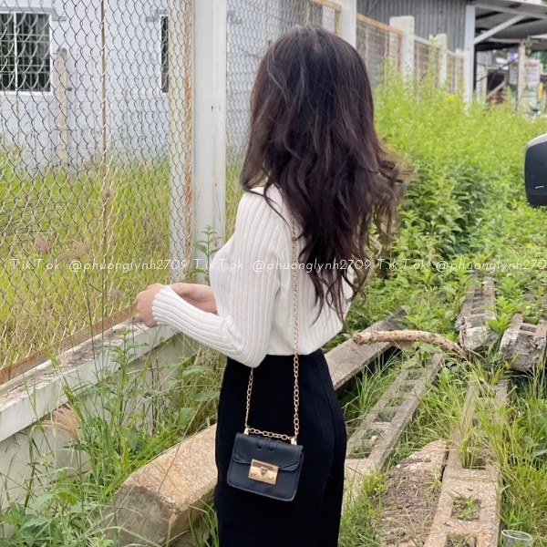 Áo len tay dài cài cúc giữa , áo dài tay ôm dáng chất len dày dặn PLA118