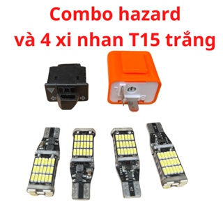Hình ảnh Combo công tắc hazard cục nháy kèm 4 xi nhan T15 siêu sáng lắp cho xe wave a 50 100 110, blade, rsx 110, Rs100.... chính hãng
