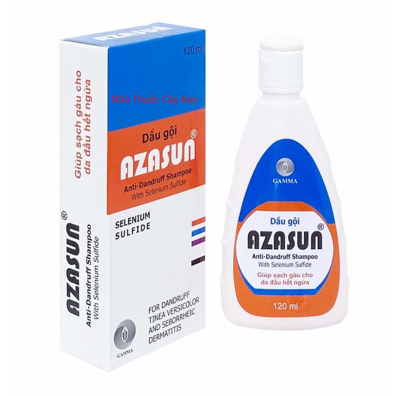 Dầu gội AZASUN 1% giúp vệ sinh da đầu, hỗ trợ làm sạch gàu, giảm gàu cho da đầu - 120ml - Dr.Trang