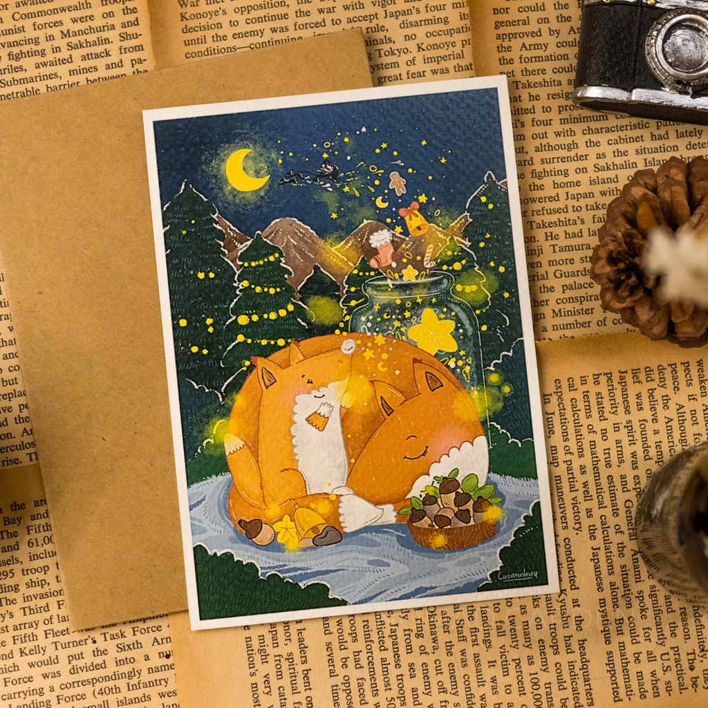 Thiệp Noel Tranh Vẽ - Artwork By CAOMINHHUY