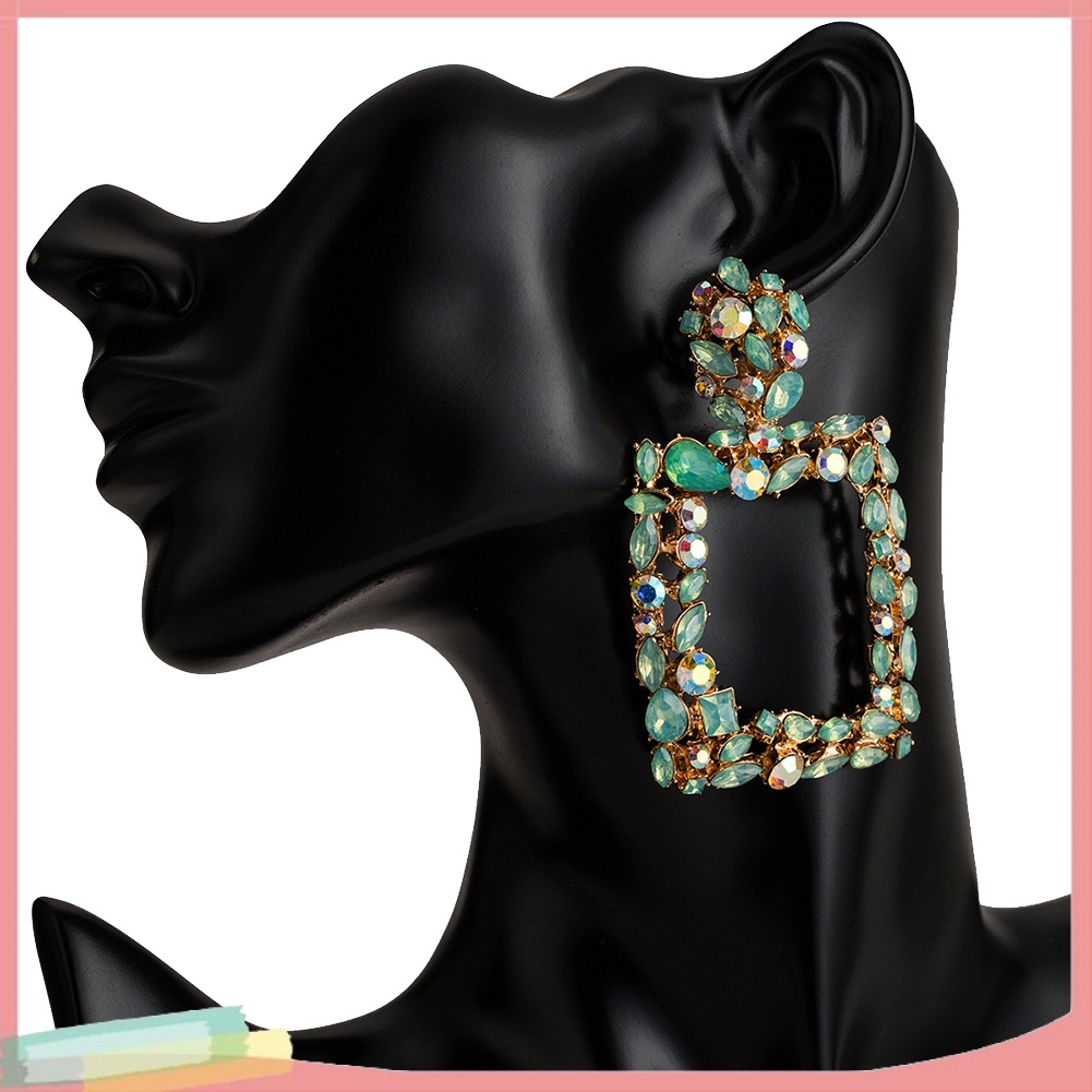 Khuyên tai đính đá phong cách Bohemian dành cho nữ