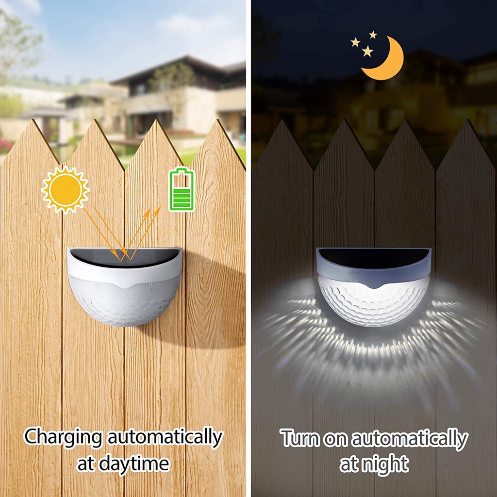 Đèn LED Năng Lượng Mặt Trời Chống Thấm Nước Trang Trí Hàng Rào Sân Vườn