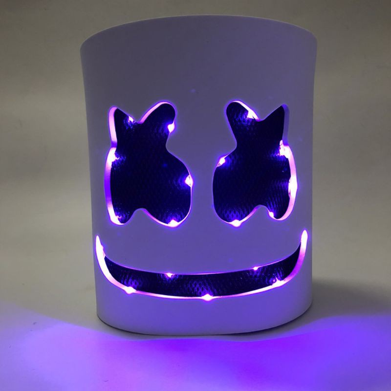 ♗TM✇Mặt Nạ Hóa Trang DJ Marshmello LED Độc Đáo