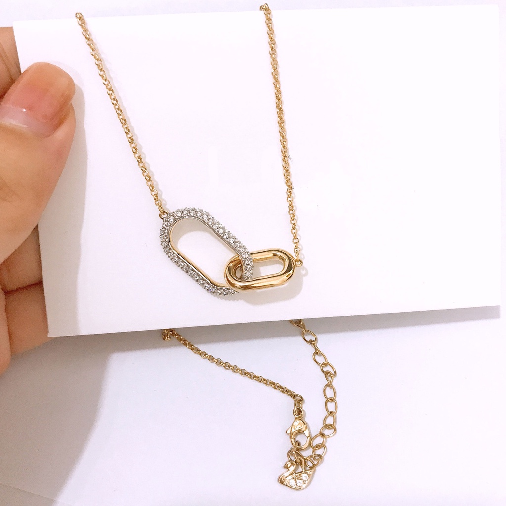 Dây Chuyền Chuỗi Pha Lê Xương Quai Xanh Có Khóa Cài Thời Trang Làm Quà Giáng Sinh Cho Nữ