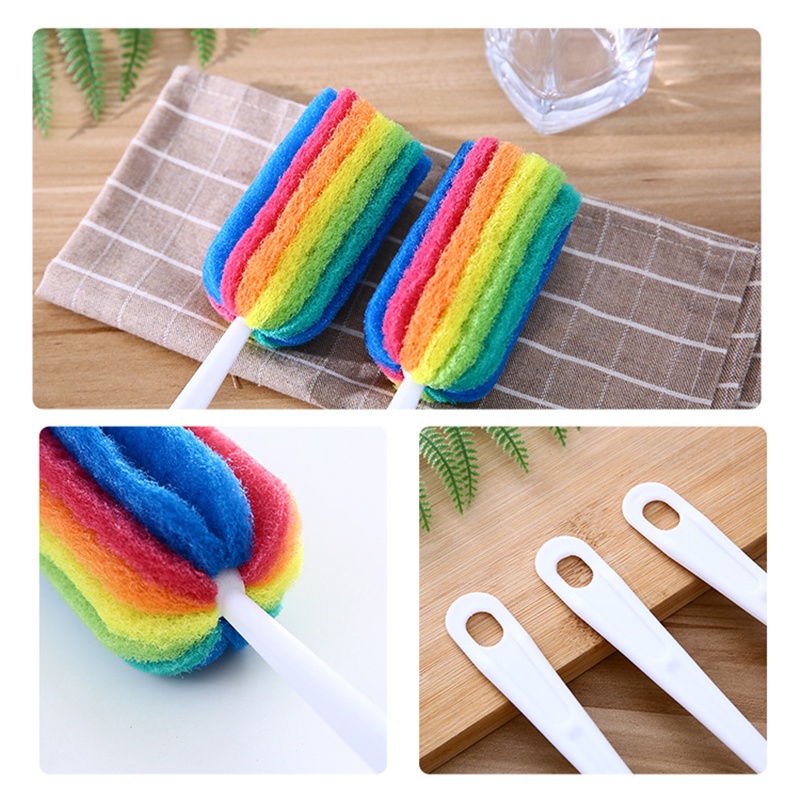 1 Cọ Xốp Vệ Sinh Ly Cốc Có Tay Cầm Tiện Dụng