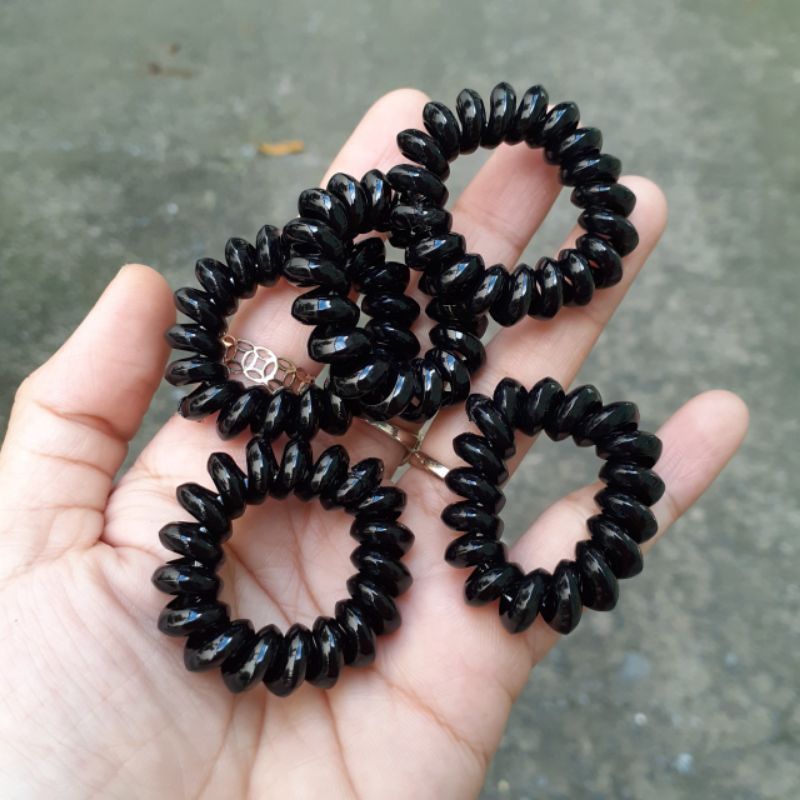 Combo 4 Cột tóc lò xo có chữ sang chảnh giao ngẫu nhiên