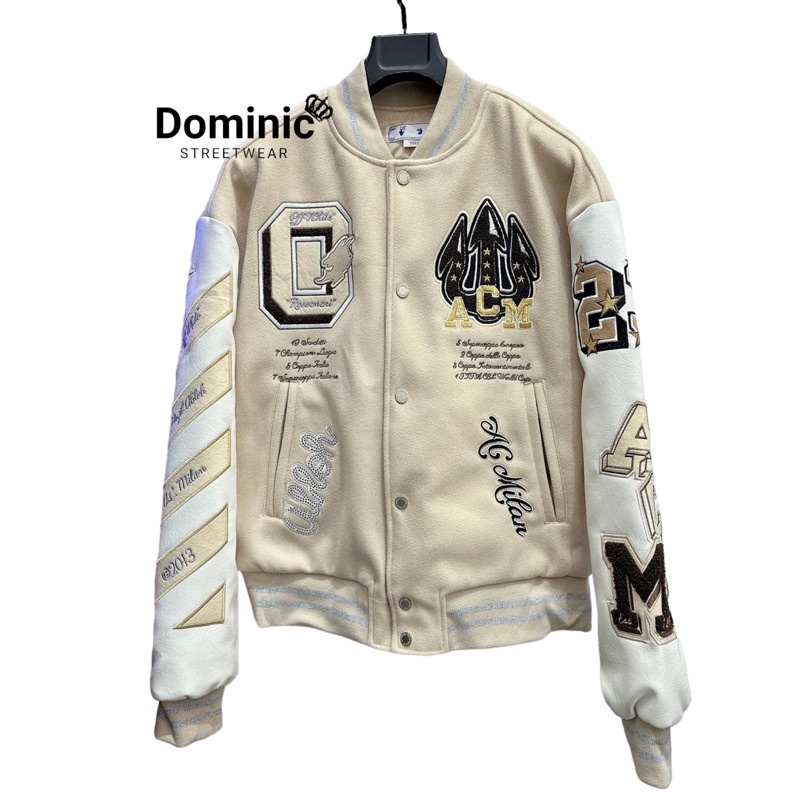 Áo Varsity - Off White x AC Milan