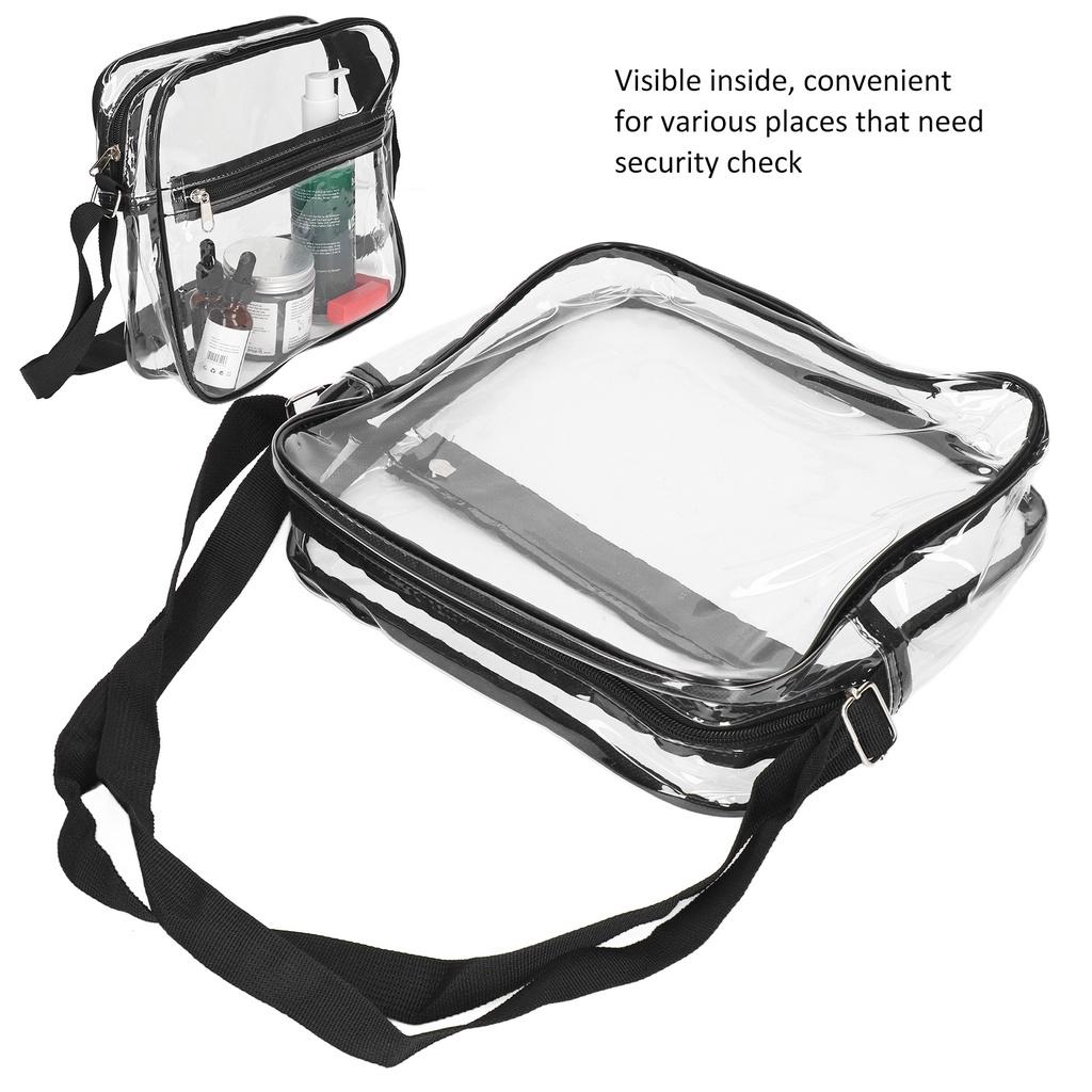 Có thể bán buôn Túi đeo vai Messenger trong suốt tote Ví có dây kéo để đi du lịch ngoài trời Vermont055 Hàng giao ngay