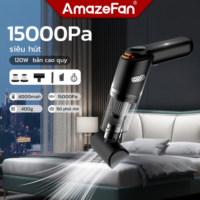 AmazeFan 15000Pa máy hút bụi mini cầm tay cao cấp máy hút bụi Máy lực hút thumbnail