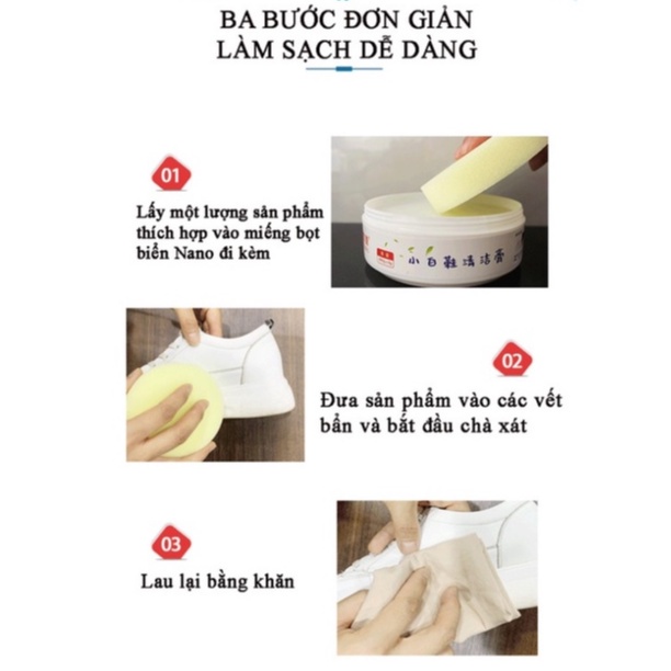 Kem Tẩy Trắng Giày Đánh Bóng Đồ Da Đa Năng- Sáp Vệ Sinh Giày, Đồ Da Tiện Lợi SHOPSIEURE88