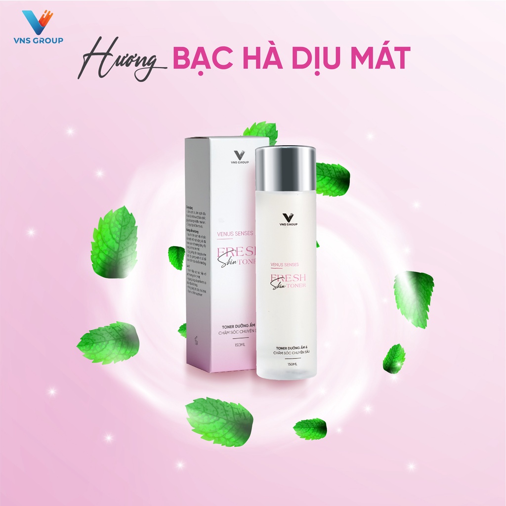 Nước cân bằng da BHA Fresh Skin Toner VNS Group dưỡng da sáng và đều màu 150ml