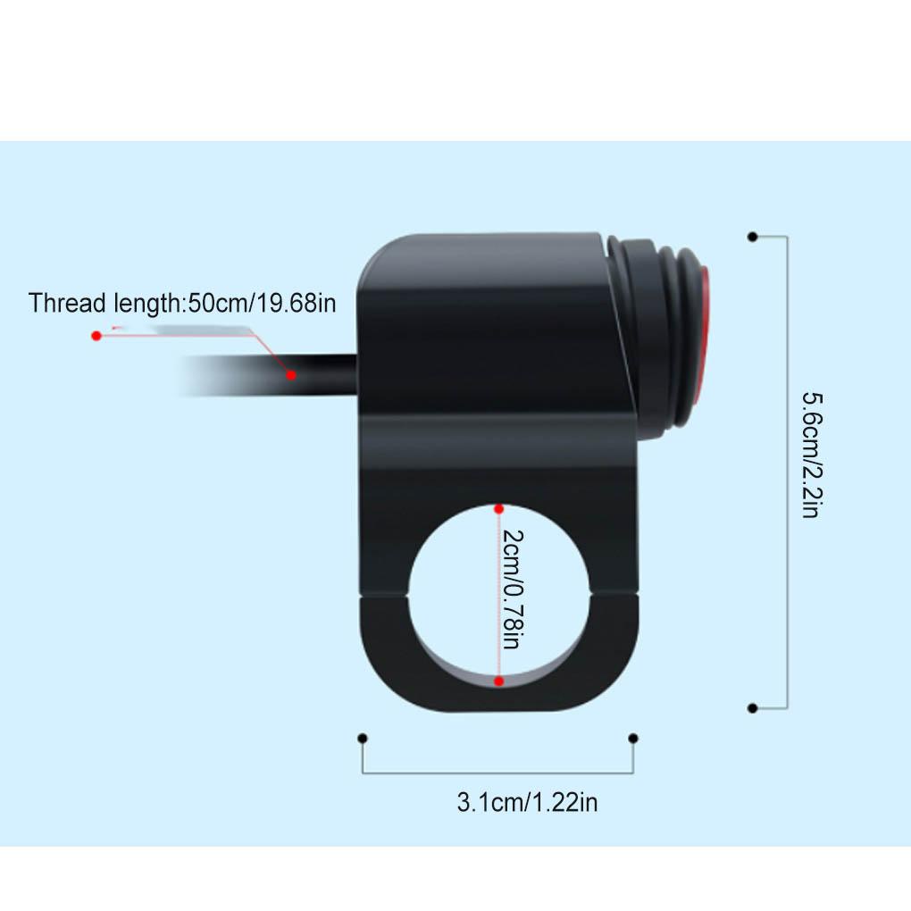 Công Tắc Điều Khiển Đèn Pha Gắn Tay Lái Xe Máy Bằng Nhôm Thông Dụng