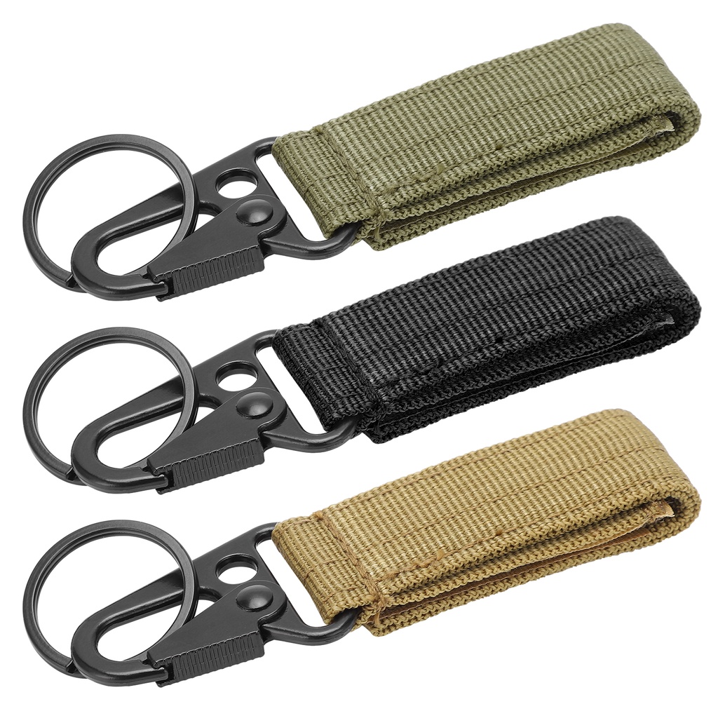Có thể bán buôn Móc carabiner có dây đai treo móc khóa tiện dụng ngoài trời vermont055 Hàng giao ngay