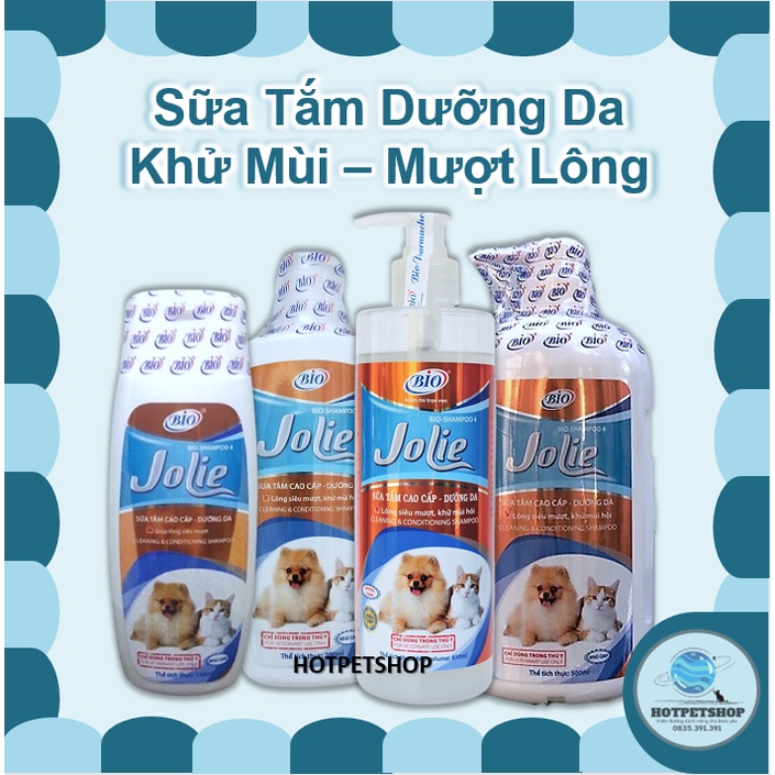 Sữa tắm dưỡng da giúp lông siêu mượt, khử mùi hôi chó mèo - Bio Jolie