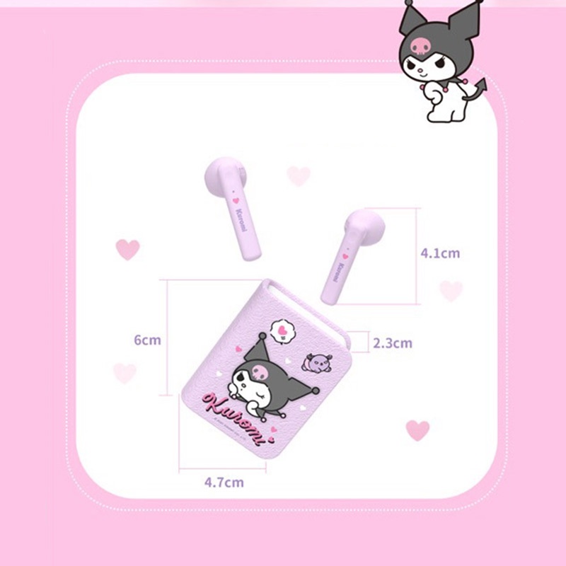SANRIO Tai Nghe Không Dây Bluetooth 5.0 TWS Giảm Tiếng Ồn Dễ Thương