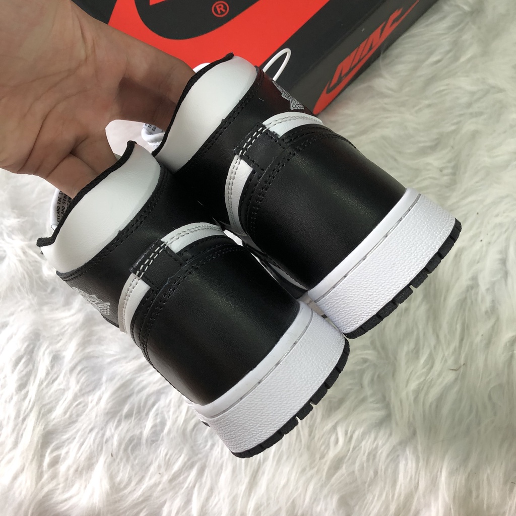 Giày Jordan 1 Panda Cổ Cao, Giày thể thao Jordan, Giày sneaker JD1 High đen trắng cao tặng Full bill box