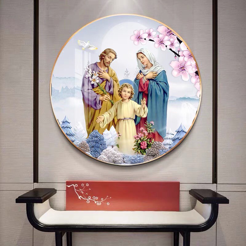 Tranh Treo Tường Tráng Gương Tranh Công Giáo Trang Trí Phòng Khách Phòng NGủ Làm quà tân gia Sang Phòng Ngủ Cầu Nguyện