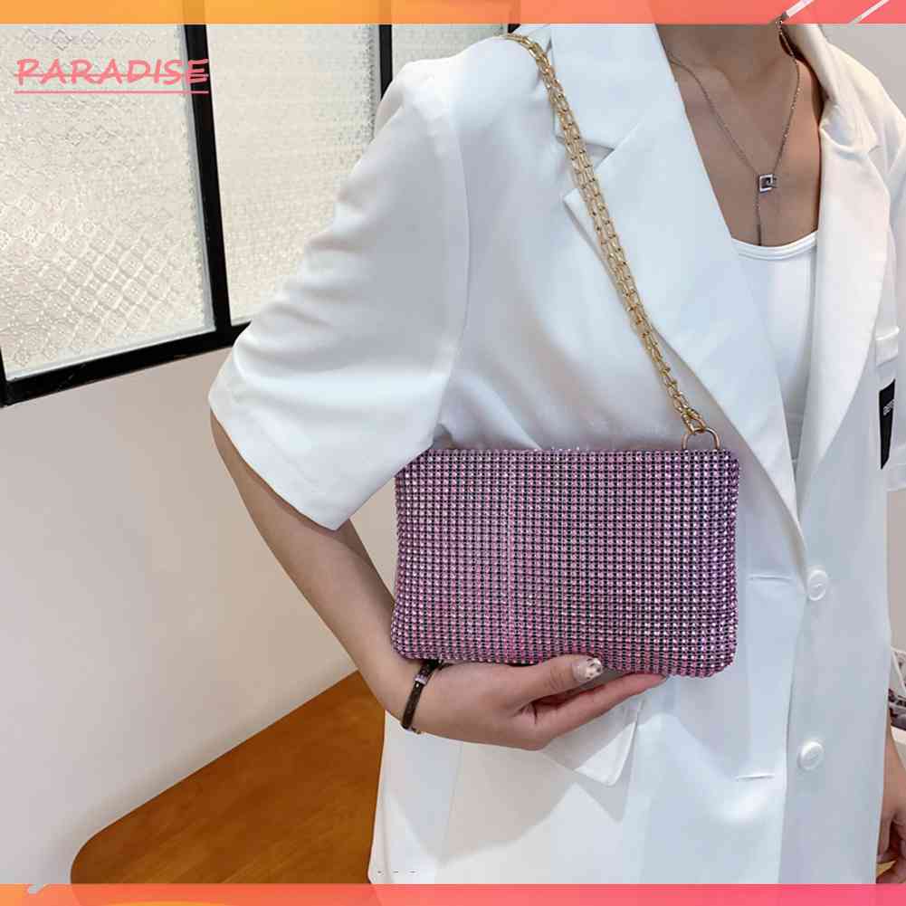 Mới Túi Đeo Chéo Đính Đá Lấp Lánh Thời Trang Cho Nữ