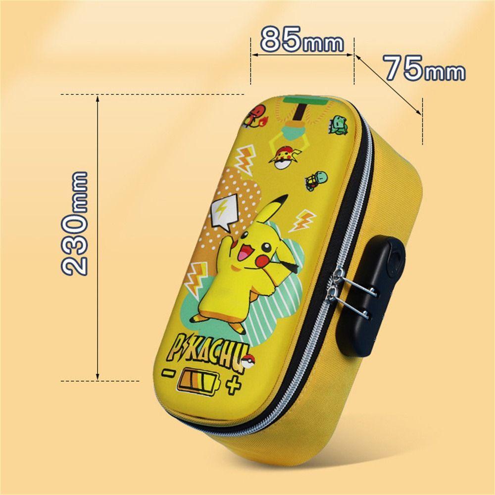 ELEGANT Bóp Viết Dạ Quang Đa Năng In Hình Pikachu Dễ Thương Cho Bé