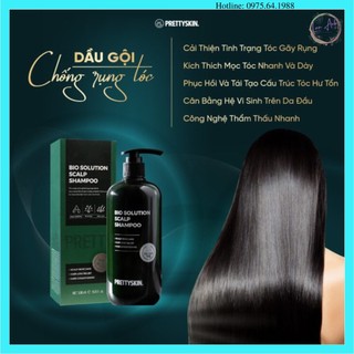 Dầu gội bio solution scalp shampoo pretty skin, chống rụng tóc, kích thích mọc tóc - 500ml