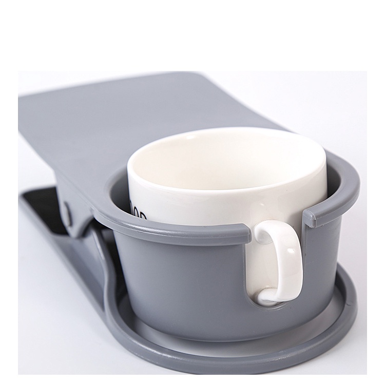 Kẹp giữ cốc nước gắn bàn Giá để cốc uống nước loại có khe đa năng