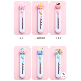 Dao rọc giấy mini gắn charm siêu cute