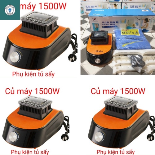 Máy sấy quần áo công suất lớn 1500W, Phụ kiện củ máy tủ sấy quần áo samsung và Kaita bảo hành 12 tháng, củ máy sấy