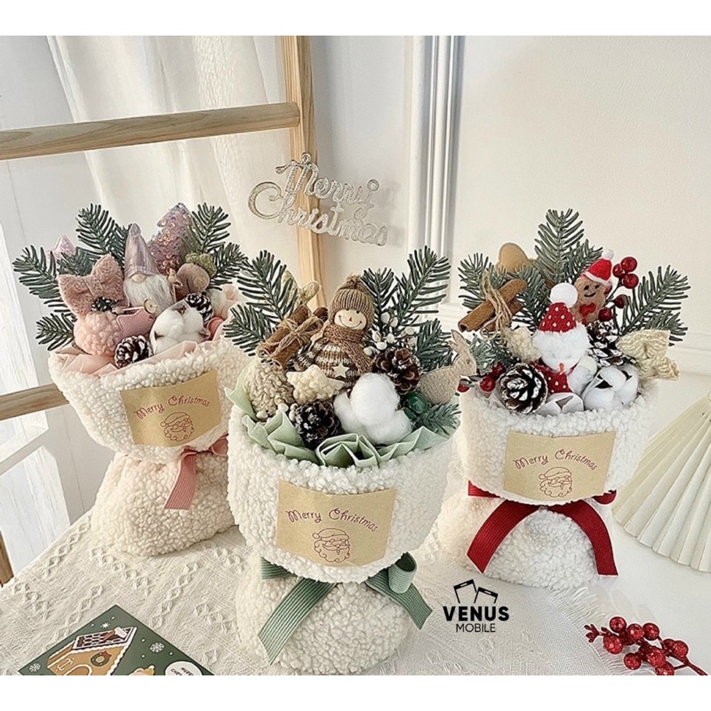 Hoa Gấu Bông Noel