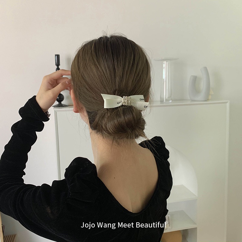 Hoa Tai Hình Cô Gái Lớn Cá Tính Cho Nữ!Kẹp Tóc Hình Nơ Đơn Giản Phong Cách Hàn Quốc