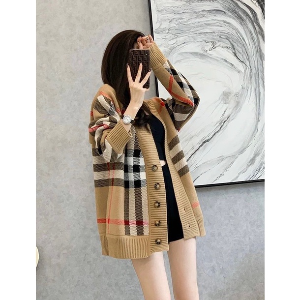 Áo len cadigan BBR form giấu quần hàng QCL1
