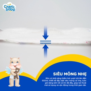 Quà tặng 1 bịch bỉm quần dán cherubaby cho bé từ 4-17kg - ảnh sản phẩm 6