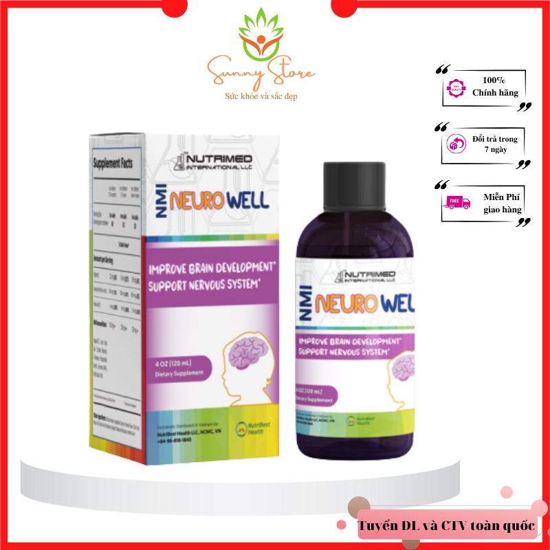 Siro bổ sung vitamin tốt cho não bộ trẻ em NMI – NEUROWELL