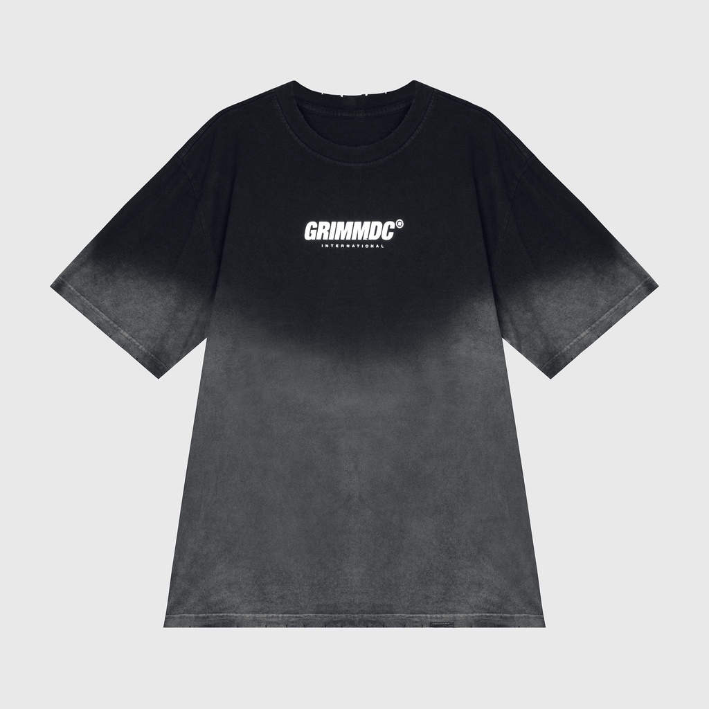 Grimm DC Áo wash | Contrast tee // Black-grey