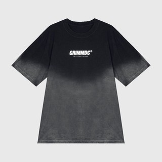 Grimm DC Áo wash | Contrast tee // Black-grey