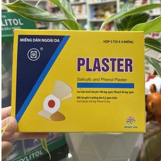 Miếng dán Plaster - Dán mụn cóc, mụn cơm, mắt cá - 1Gói x4 miếng