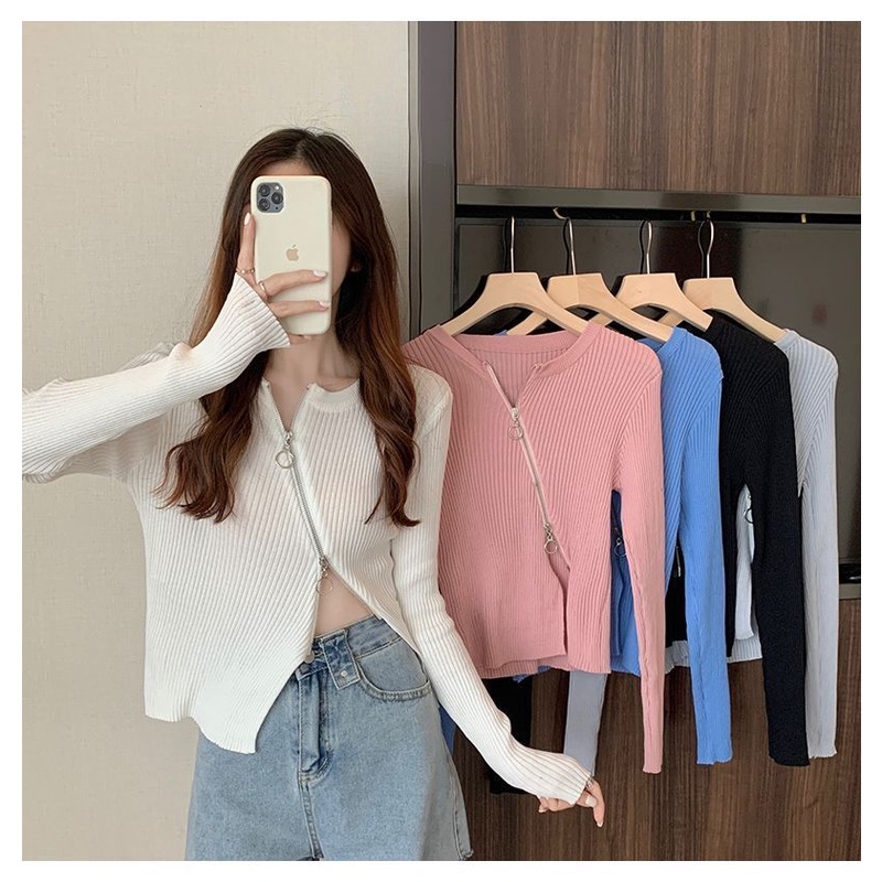 Áo Dệt Kim Dáng Ôm Thiết Kế Độc Đáo Thời Trang Mới Cho Nữ Sweater