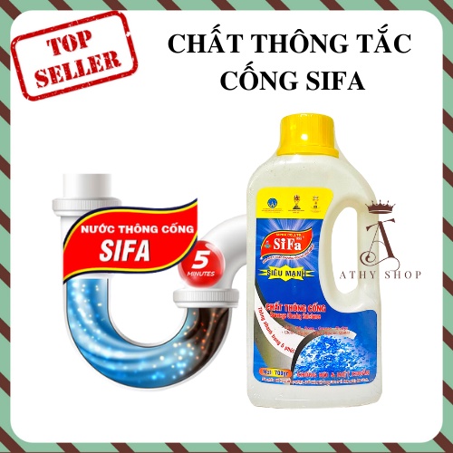 CHẤT THÔNG CỐNG SIFA 700G xử lý bồn rửa chén bát bị nghẹt phân hủy tóc rác giúp thoát nước và chống tắc nghẽn toilet