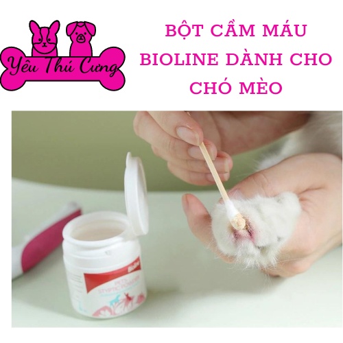 Bột cầm máu Bioline 14g Dành cho chó mèo-YÊU THÚ CƯNG
