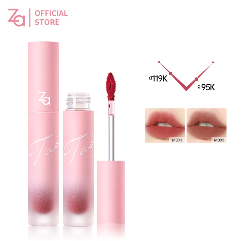 Son Kem ZA Chất Nhung Lì Mềm Mại Chuyên Dụng Cho Trang Điểm 2.4g