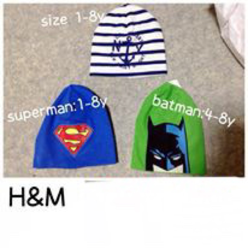 Mũ cotton siêu nhân H&M bé trai