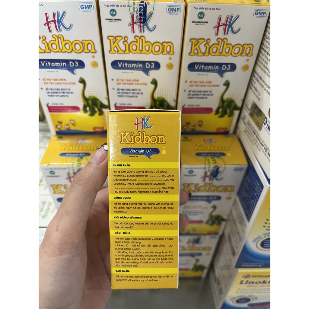 HK KIDBON hỗ trợ giảm còi xương , tăng hấp thu Canxi