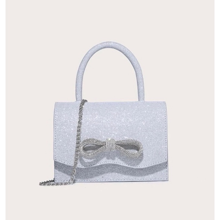 TÚI XÁCH NƠ NỮ ĐÍNH ĐÁ SANG CHẢNH