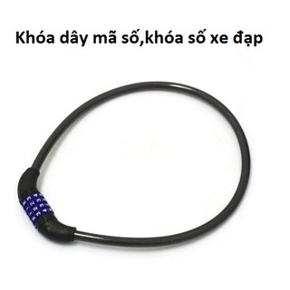 Khóa xe đạp,khóa dây,khóa số mật mã chống trộm đường kính 8mm.